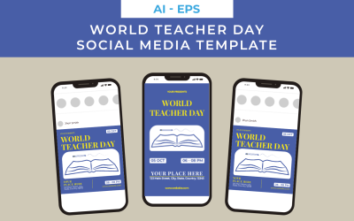 Шаблон для социальных сетей ко Всемирному дню учителя
