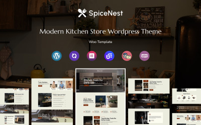 Spicenest - Thème WordPress polyvalent et réactif pour la cuisine Morden