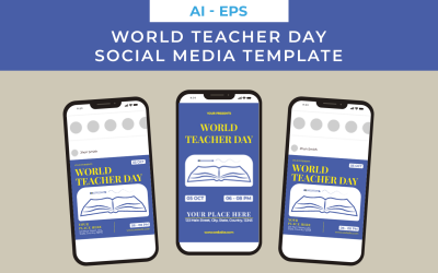 World Teacher Day Social Media Template