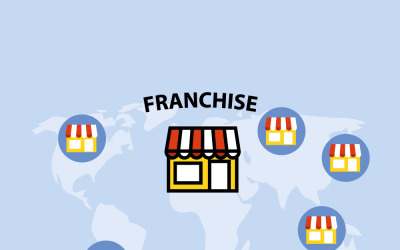 Global Franchise Network Expansion Strategy Illustration
