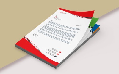 Kreativ och unik malldesign för brevpapper