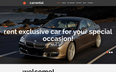 Адаптивный MotoCMS 3 шаблон №53723 на тему прокат авто