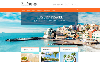 BonVoyage Tema PrestaShop №53773