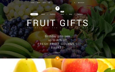 "Cadeaux de fruits" thème WooCommerce adaptatif #53783