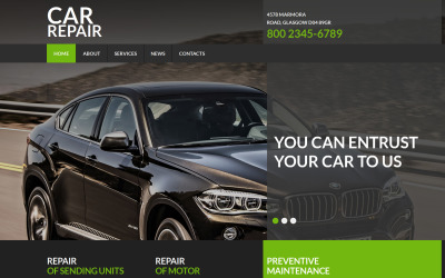 Car Repair Moto CMS 3 Template Templates Moto CMS 3 №53724