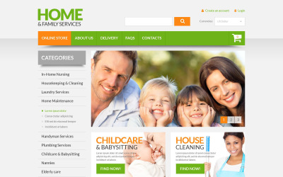 Home Family Services VirtueMart-sjabloon
