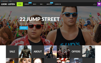"Look Listen Play" Responsive Shopify Thema №53769