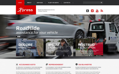 Mobil reparationsservice responsiv webbplatsmall