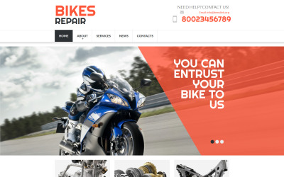 Modèle Moto CMS 3 pour magasin de moto #53726
