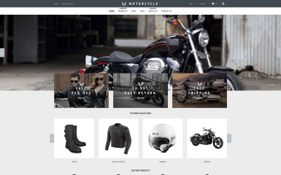 "Motorcycle Store" - адаптивний Shopify шаблон №53768
