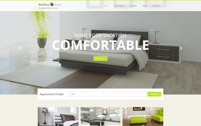 "Perfect Rent" thème WordPress adaptatif #53763