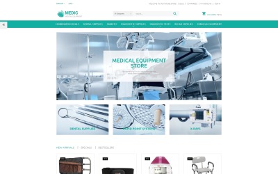 PrestaShop-tema för medicinsk utrustning