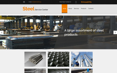 Steelworks Responsive Moto CMS 3 Template