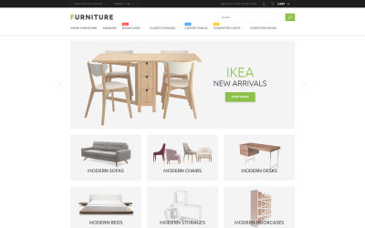 Template Magento Responsive #53791 "Furniture Store Magento Theme"