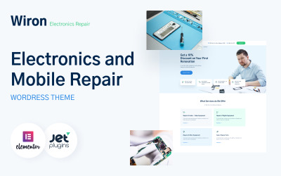 Wiron - Elektronik ve Mobil Onarım Şablonu WordPress Teması