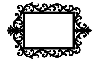 Frame silhouette art illustration