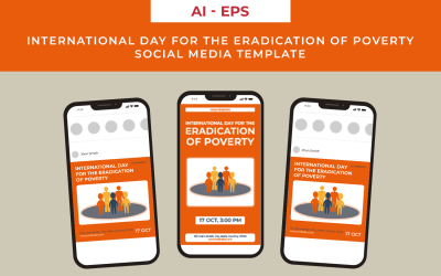 Шаблон для социальных сетей «Международный день борьбы за ликвидацию нищеты»