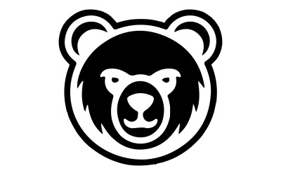Björnens logotypdesignillustration