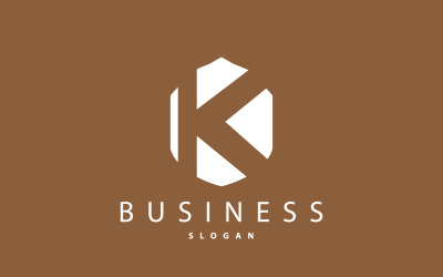 Minimal Initial K Letter Logo Modern V13