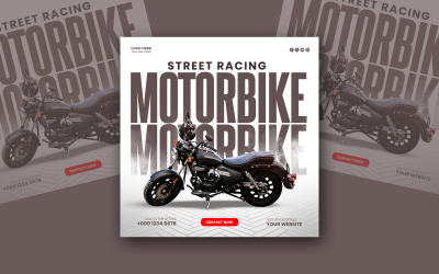 Motorcycle  Social Media Template
