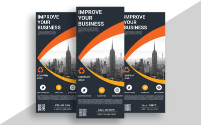Business Roll up Display Standee Banner Template Ver-1