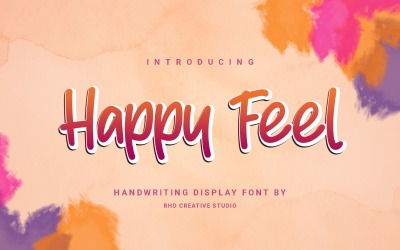 Happy Feel - El Yazısı Gösterim Yazı Tipi
