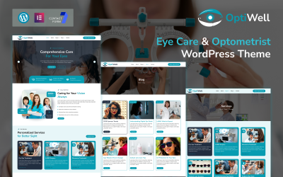 OptiWell – Thème WordPress pour soins oculaires et optométristes
