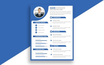 Šablona kreativního životopisu Verze 5