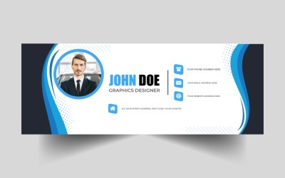 Vorlage für Unternehmens-E-Mail-Signaturen Ver-6