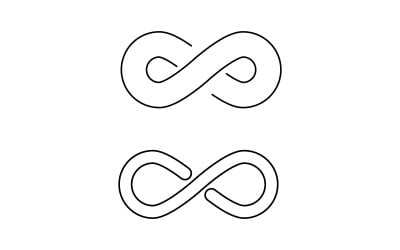 Infinity Concept Design Vector icon illustration Logo template v3.1