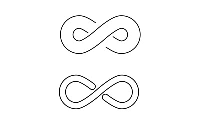 Infinity Concept Design Vektor ikon illustration Logotypmall v3.1