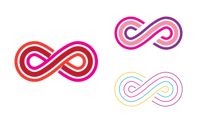 Infinity Concept Design Vektor ikon illustration Logotypmall v3.5