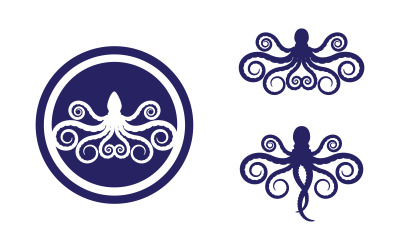Octopus vector icon illustration design template v3.2