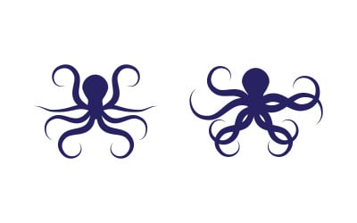 Octopus vector icon illustration design template v3.4