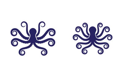 Octopus vector icon illustration design template v3.5
