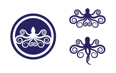 Octopus vector pictogram illustratie ontwerp sjabloon v3.2