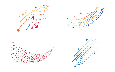 Star speed konceptlogotyp ikon illustration designmall v3.5
