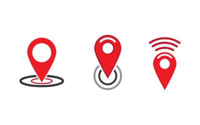 Locatiekaart vector pictogram illustratie ontwerp sjabloon v3.1