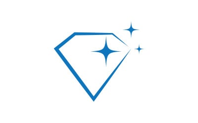 Luxusschmuck Diamant-Symbol Logo Vektorillustration v3.5