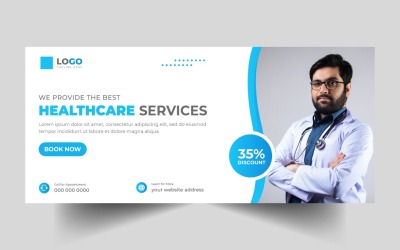 Medicinsk hälsovård Social Media Cover Banner Ver-10