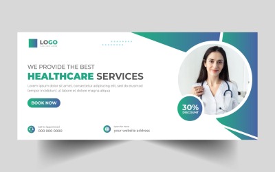 Medicinsk hälsovård Social Media Cover Banner Ver-11