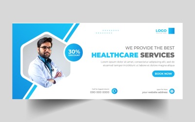 Medicinsk hälsovård Social Media Cover Banner Ver-14