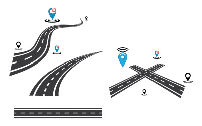 Modelo de design de ilustração de ícone vetorial de mapa de localização v3.5
