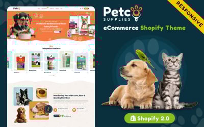 Petco - Pets Food Responsive Shopify Theme for eCommerce