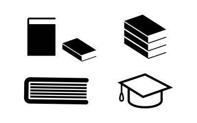 School education logo illustration design template v.5