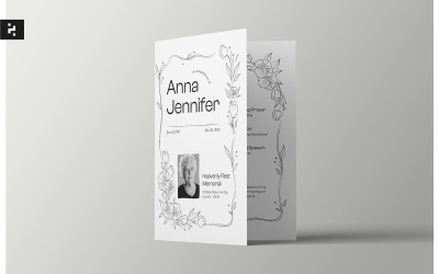 Soft Minimal Funeral Program