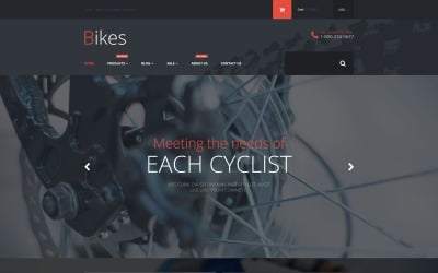 Boutique de vélos Shopify Thème pour les sites Web de cyclisme