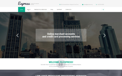 Merchant Services Template Web №53845