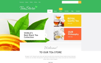 Online theewinkel WooCommerce-thema