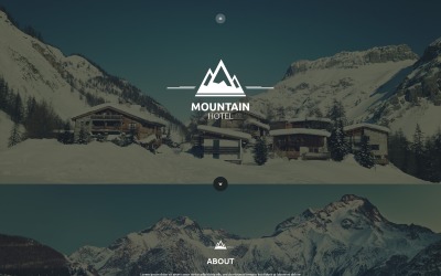 Plantilla Web para Sitio de Hotel de Montaña